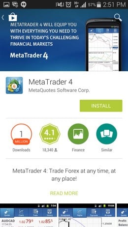 Metatrader 4 アプリのダウンロード